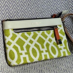 Spartina 449 Lime Green and Cream Wristlet
